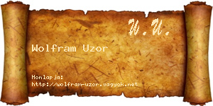 Wolfram Uzor névjegykártya